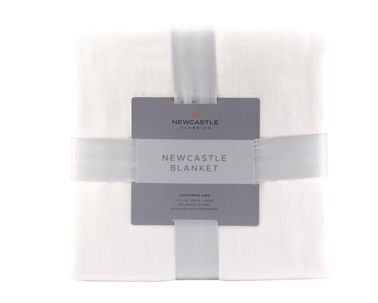 Newcastle Pristine White Oversized Bamboo Blanket - Queen